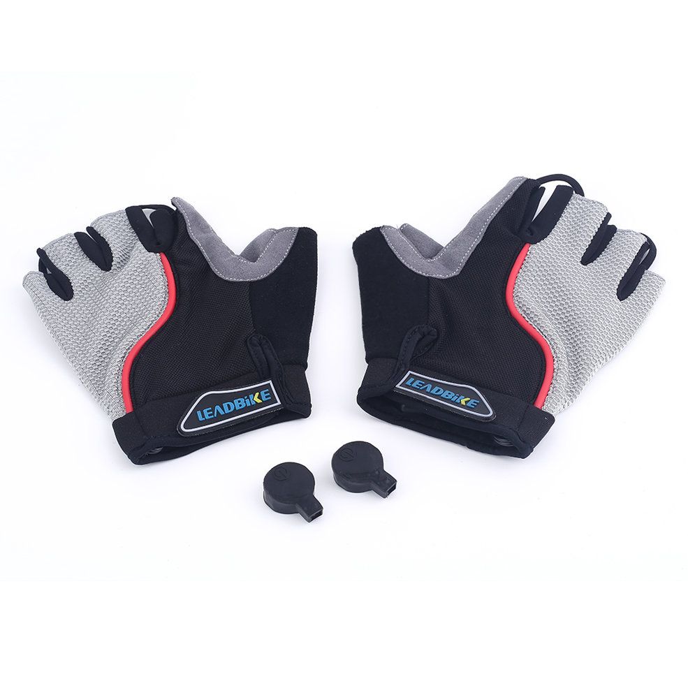 Leadbike Bicycle Gloves Half Finger Bike Anti-slip LED Lightning Gloves