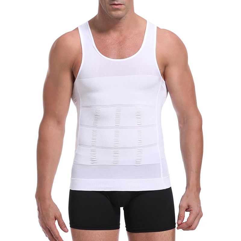 Mens Slimming Body Shaper Vest Abs Abdomen Slim Corset Hide Gynecomastia Compression Shirt Modeling Underwear Shapewear Abdomen