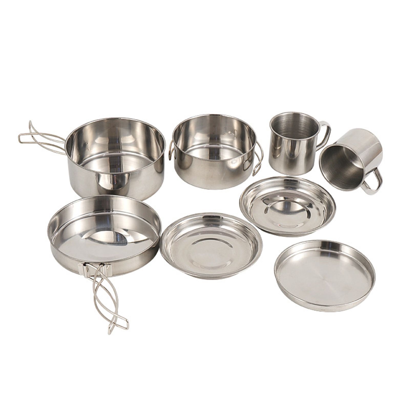 Camping Mess Kit Safe Collapsible Camping Mess Kit with Pot Pan