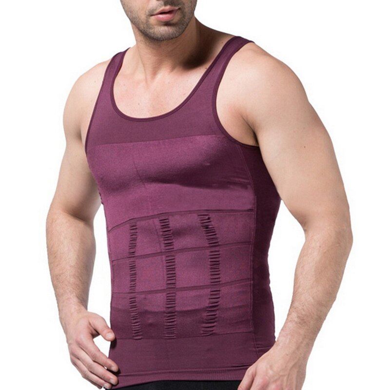 2021 Men's Slimming Body Shapewear Corset Vest Shirt Compression Abdomen Tummy Belly Control Slim Waist Cincher Underwear
