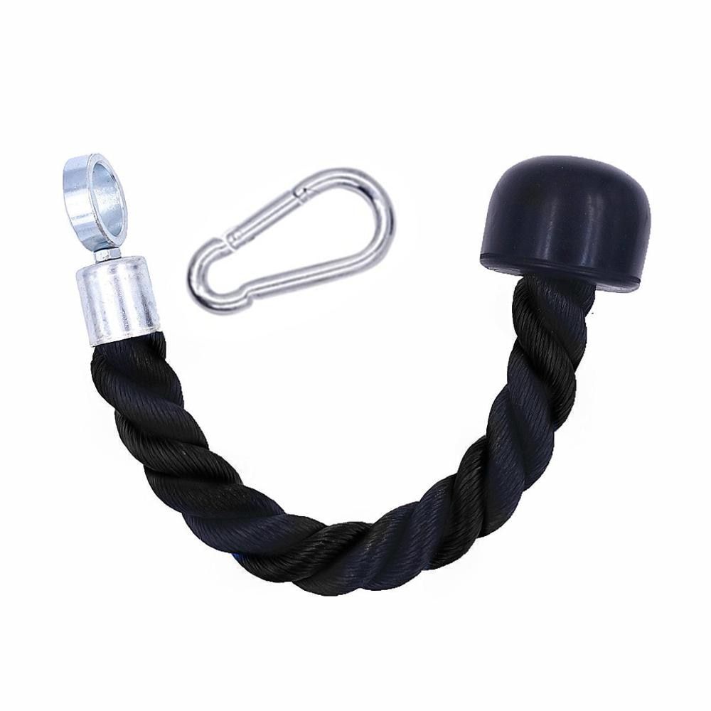 Tricep Rope 36 inch Bicep Fitness Strength Training Drawstring Cable Machine Attachment for Bodybuding Exercise Gym Equipment