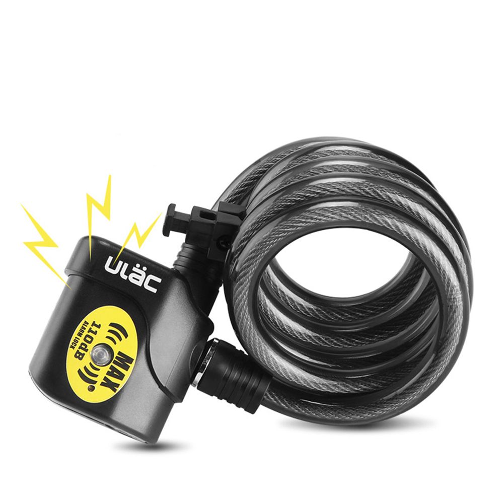 Professional Bicycle Lock Electronic Alarm Lock Anti-theft 110db Loud Wire Locks Security Lock