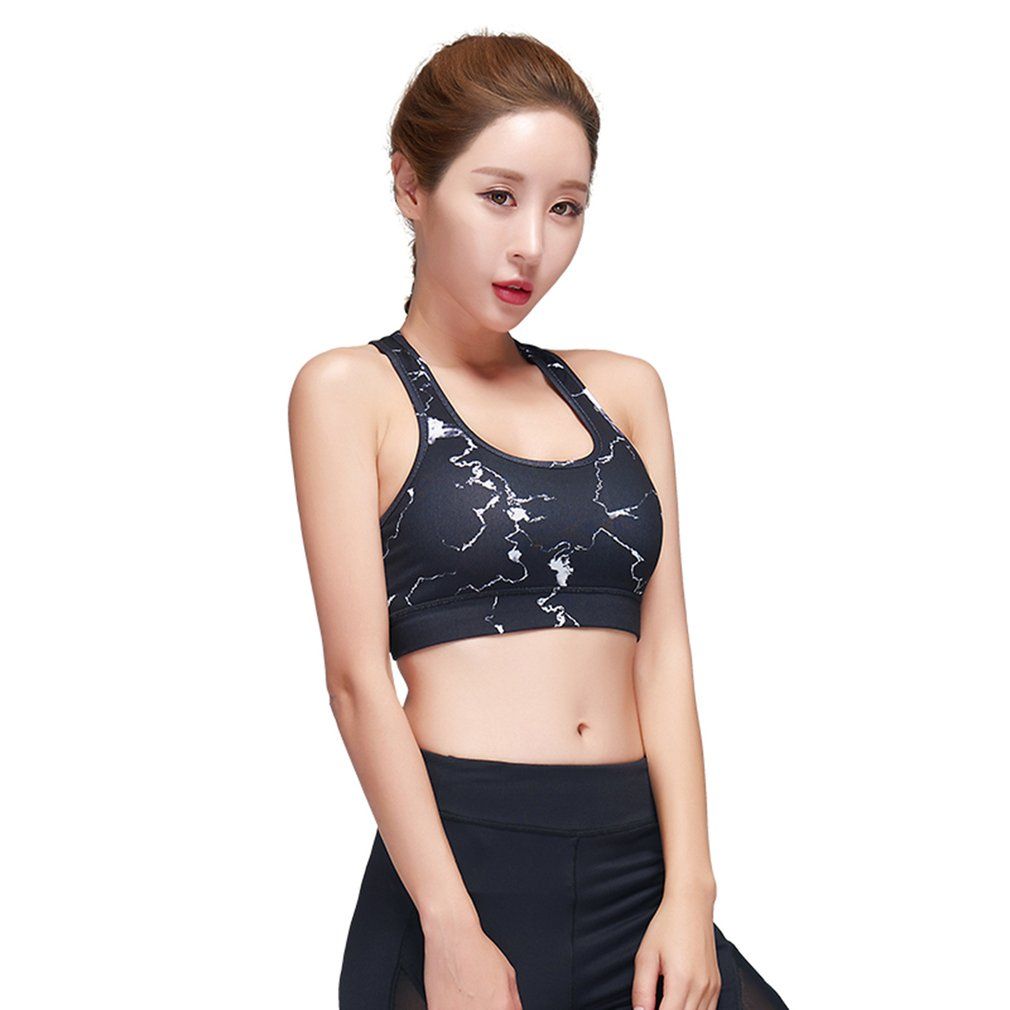 Pieryoga Women Yoga Sports Bra Shake-Proof Underwear With X-Shape Design