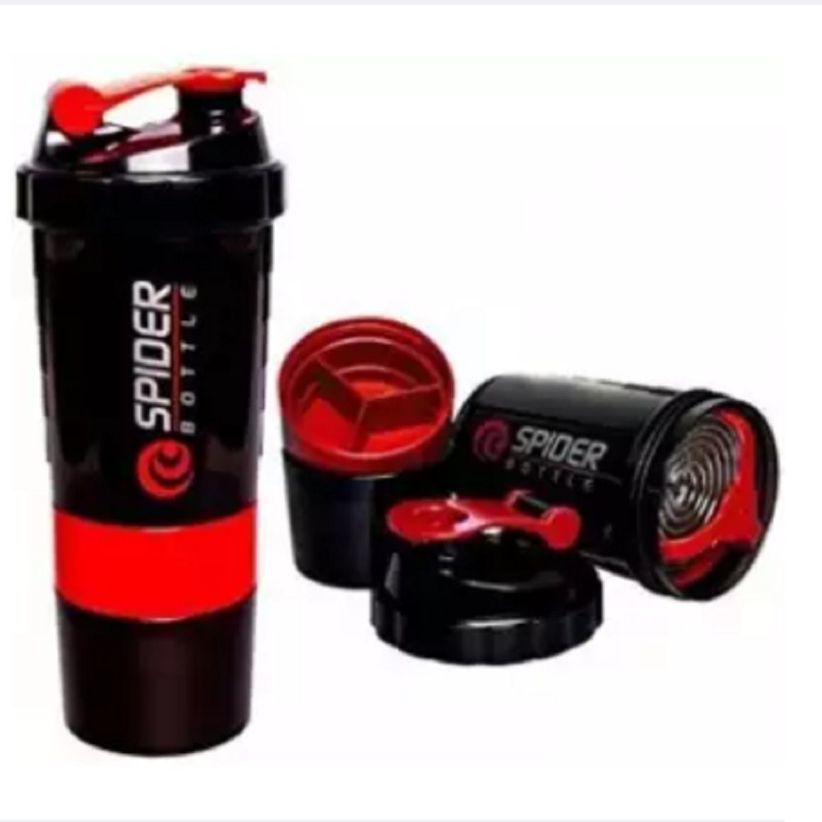 Gym sport shaker water bottle 3 in 1
