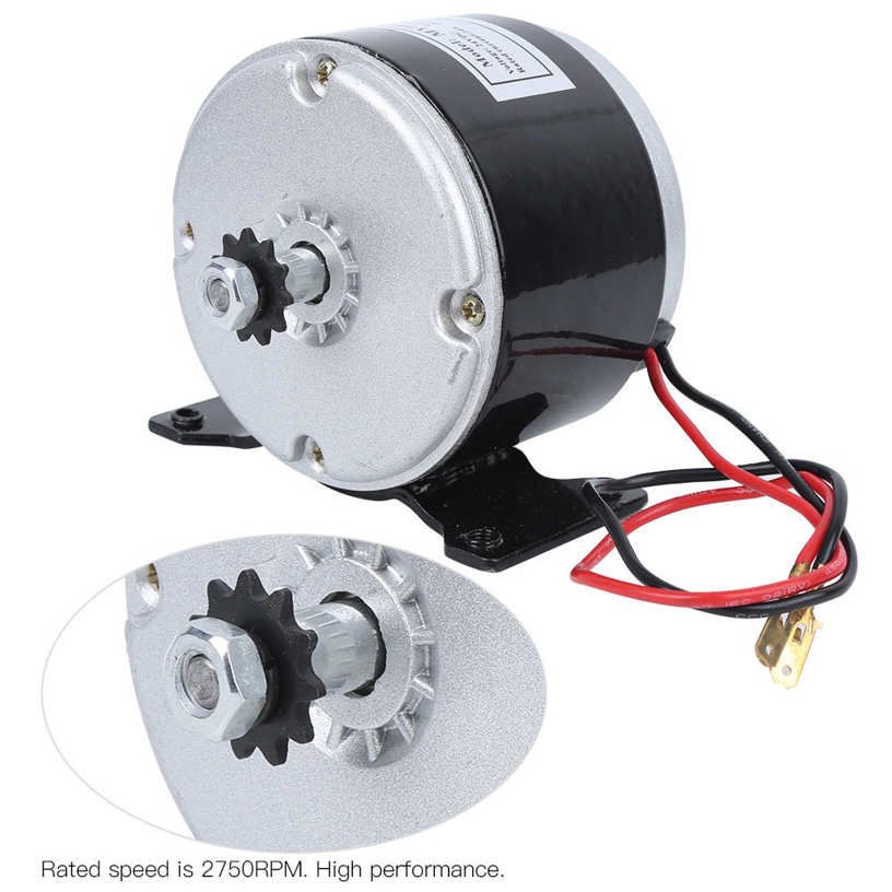 DC Motor Metal Electric Bike Brush Permanent Magnet High Speed Equipment 250W MY1025