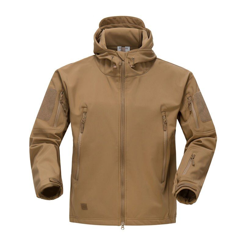 Men's Classic Jackets Fleece Lining Warm Waterproof Winter Autumn Outdoor Coat  Hiking Camping Perfect Match Clothes
