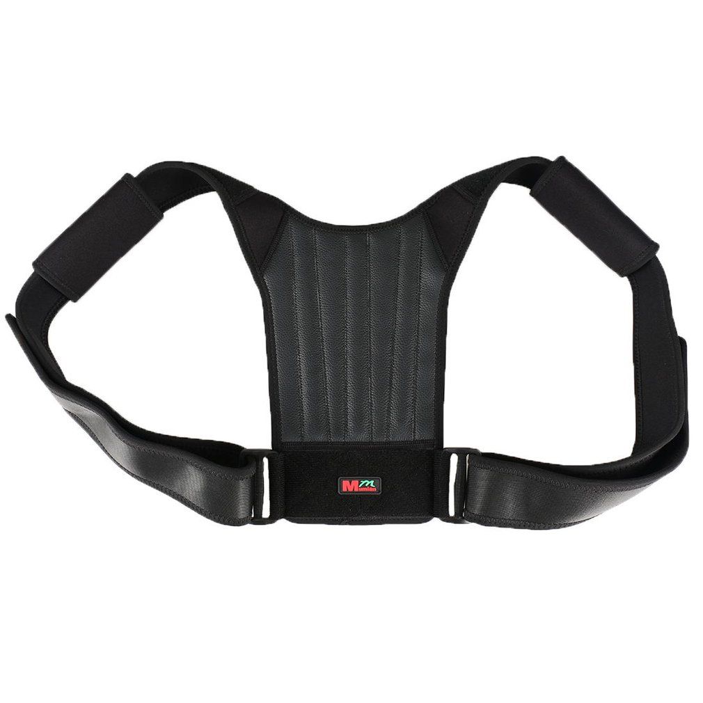 1Pcs Adjustable Breathable Men Women Back Posture Correction Shoulder Support Black
