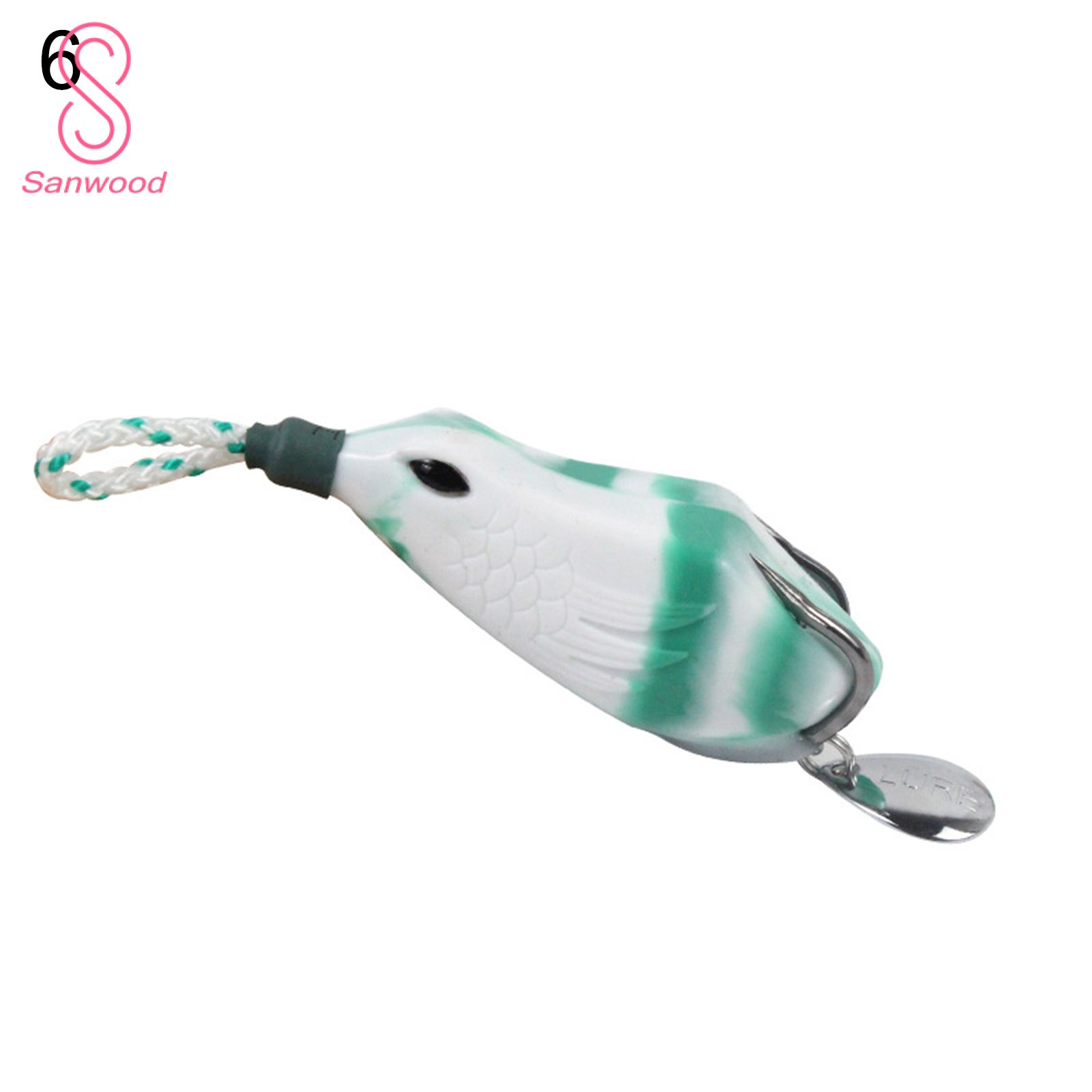 Fishing Baits Wear-Resistant Soft Drainage Hole Small Jump Frog Bait