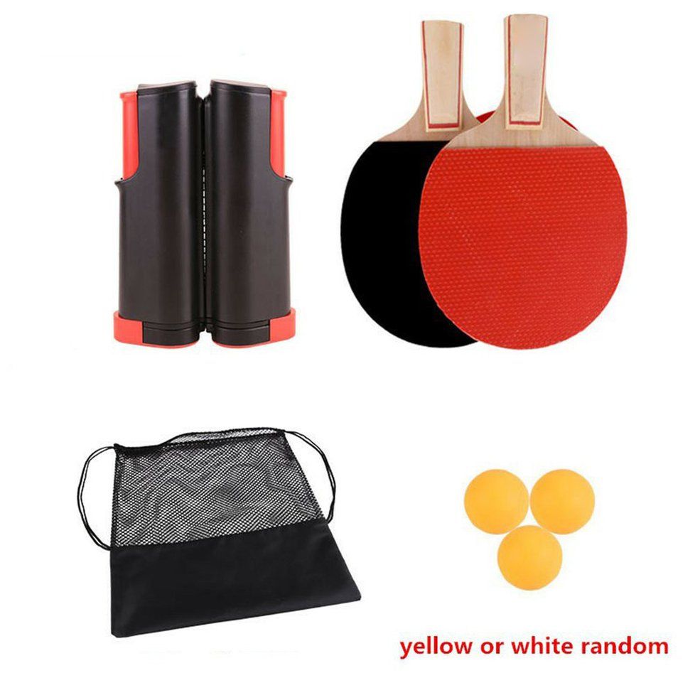 Portable Table Tennis Racket Telescopic Frame Kit Retractable Portable Net