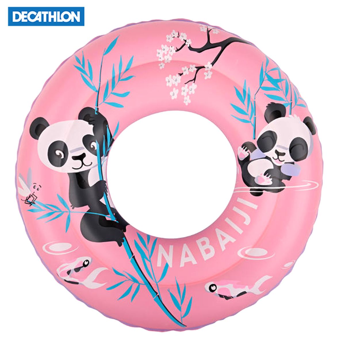Decathlon Swimming Ring Panda for 11-30 Kg Kids - Pink