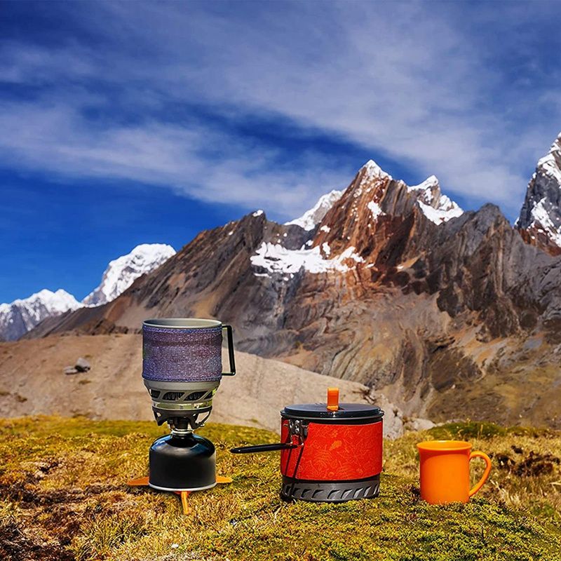 2Pcs Fuel Can Stabilizer for Camping Stoves Foldable Outdoor Hiking Cooking Gas Tank Stove Stand Canister Tripod