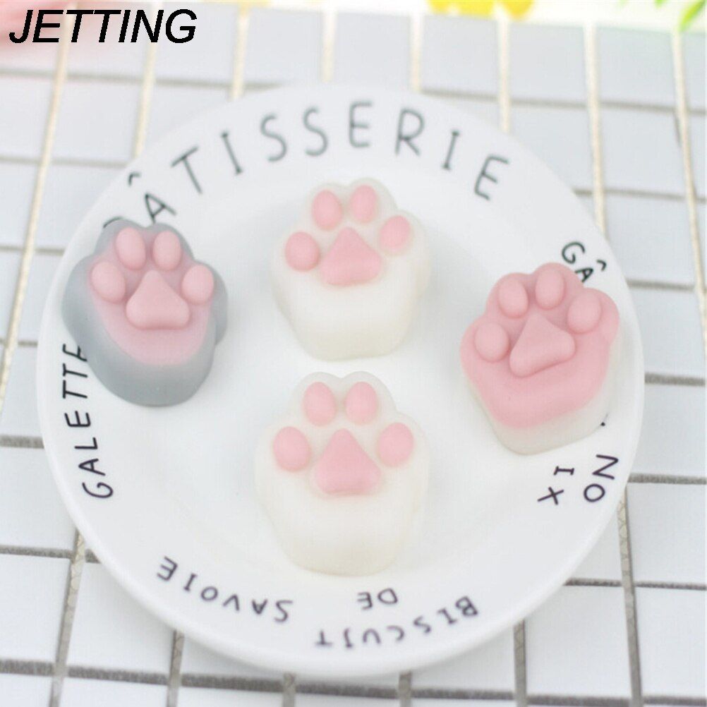 Lazy Cat Claw Japan Mochi Squishy Cat Claw Animal Slow Rising Footprint Kawaii Phone Strap Bread Toy For DIY Phone Case