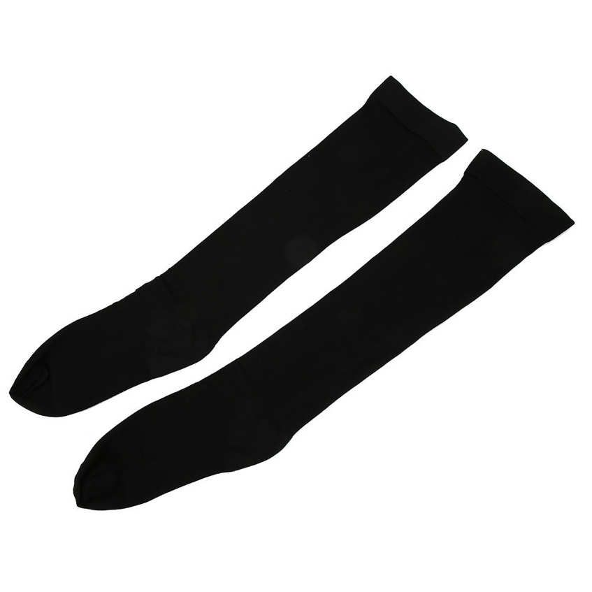 Vein Elastic Socks Outdoor Sport Compression Stockings Thining Calf Pressure Varicose Shaping Black