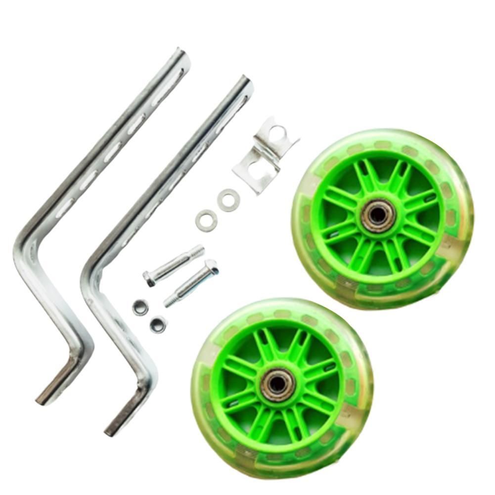Loukaka Bicycle Support Wheel 12 inch-20 inch Auxiliary Wheel Balance Auxiliary Wheel Mute Flash Auxiliary Wheel Children Riding Bicycle Supplies