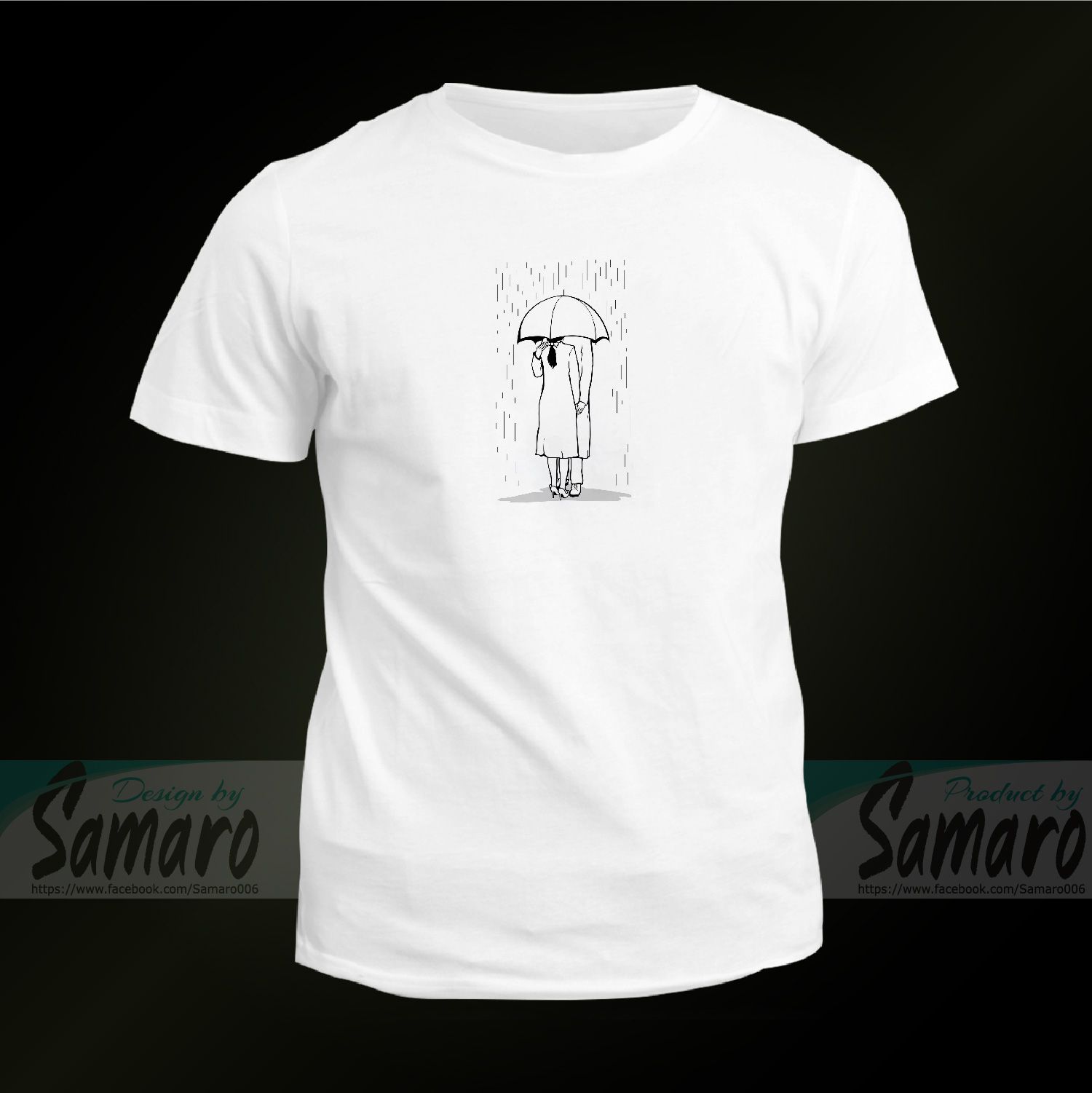 Lovers Under Umbrella Short Sleeve Jersey