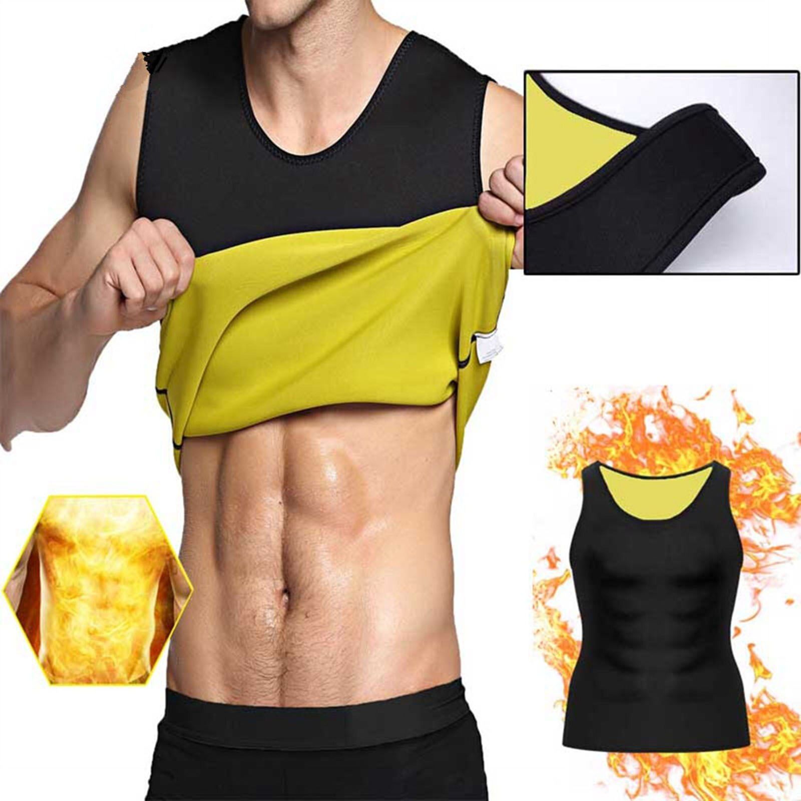 Men Neoprene Sweat Sauna Vest Body Shapers Vest Waist Trainer Slimming Tank Top Shapewear Corset Gym Underwear Women Fat Burn