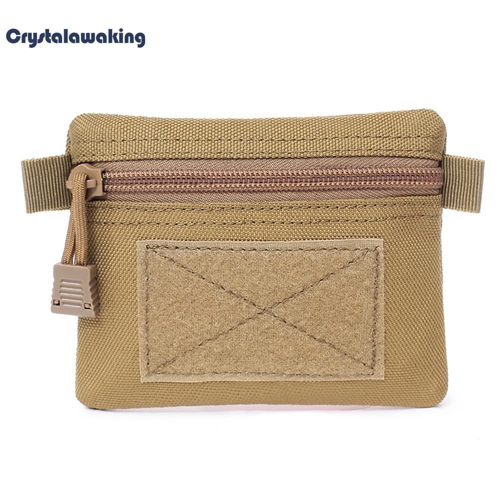 Outdoor EDC Molle Pouch Wallet Waterproof Portable Travel Zipper Waist Bag