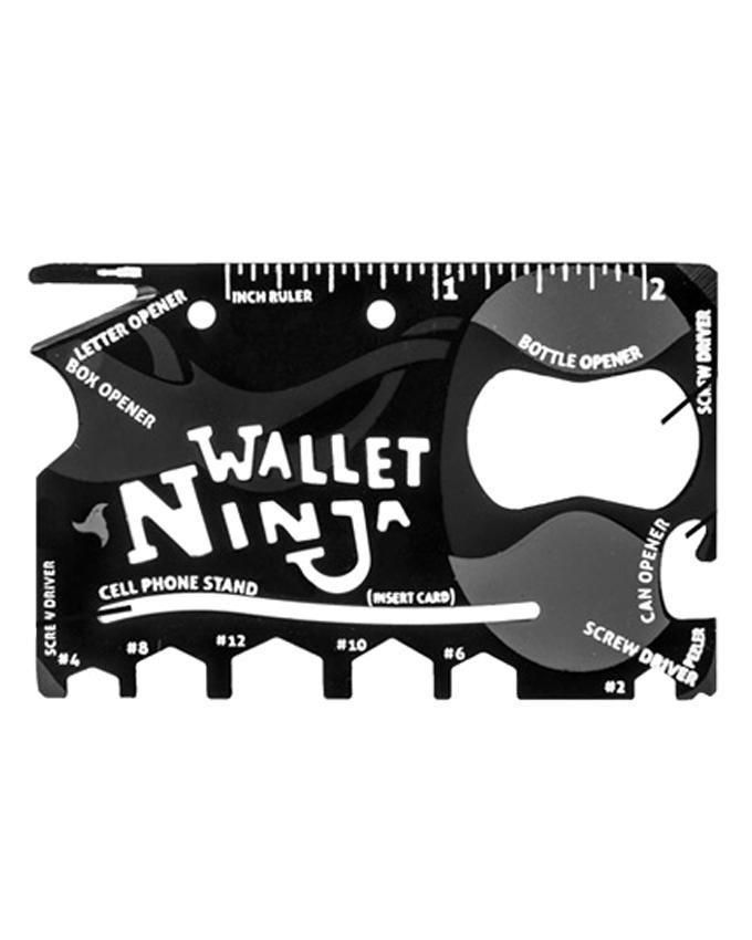 Wallet Ninja 18 in 1 Multi Tool – Black