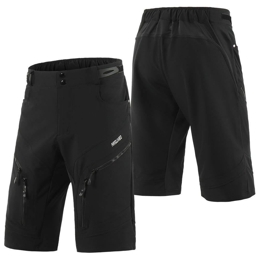 Men Cycling Shorts Quick Drying Breathable Outdoor Sports Running Bike Riding Casual Shorts with 6 Pockets