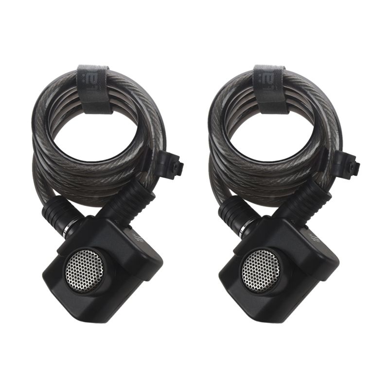 Ulac 2X Bike Lock Bicycle Electronic Alarm Lock Cycling 110Db Loud Cable Mtb Bicycle Anti-Theft Locks Road Bike Safe Wire Locks