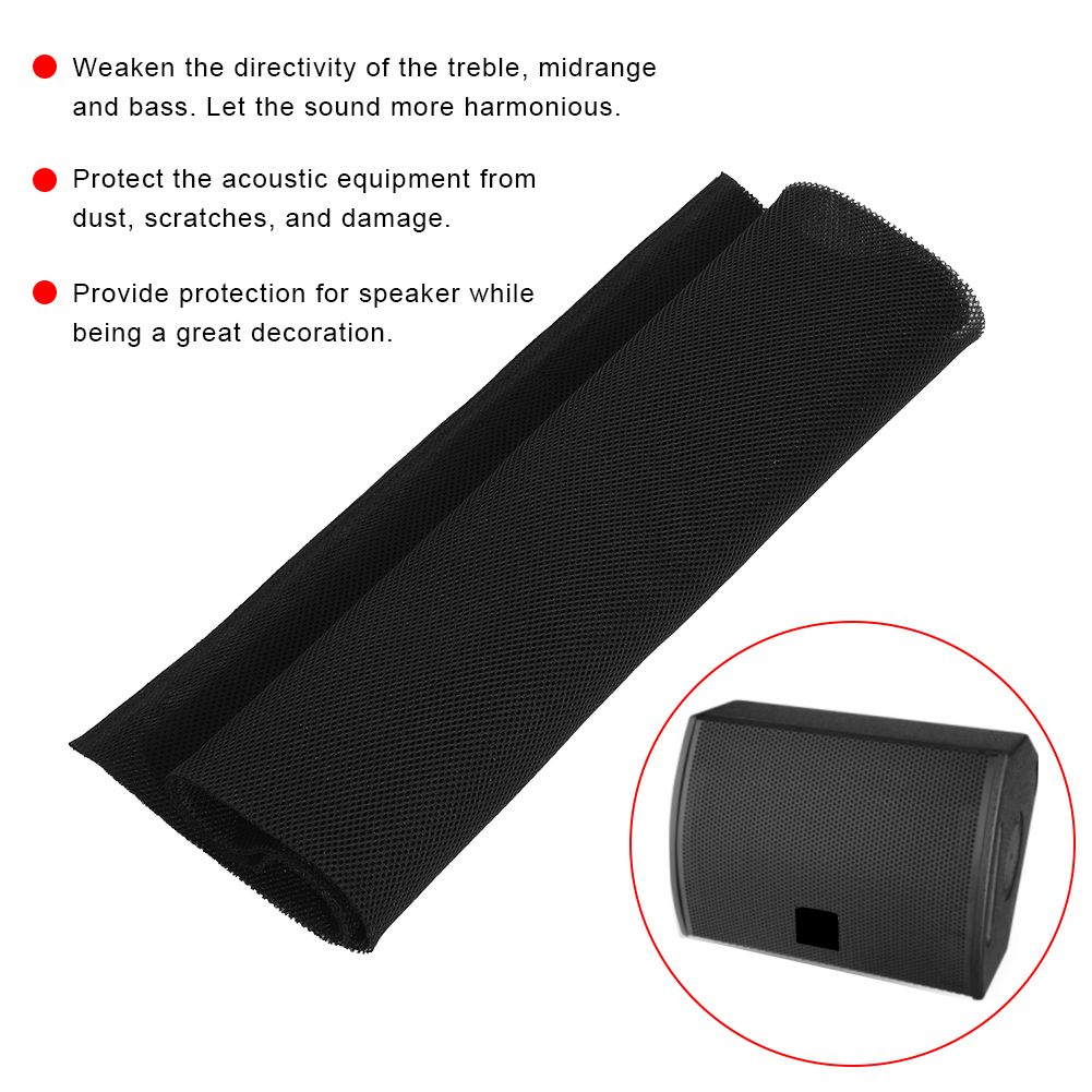 1.4x0.5M Speaker Grill Cloth Stereo Gille Fabric Mesh Dustproof AM