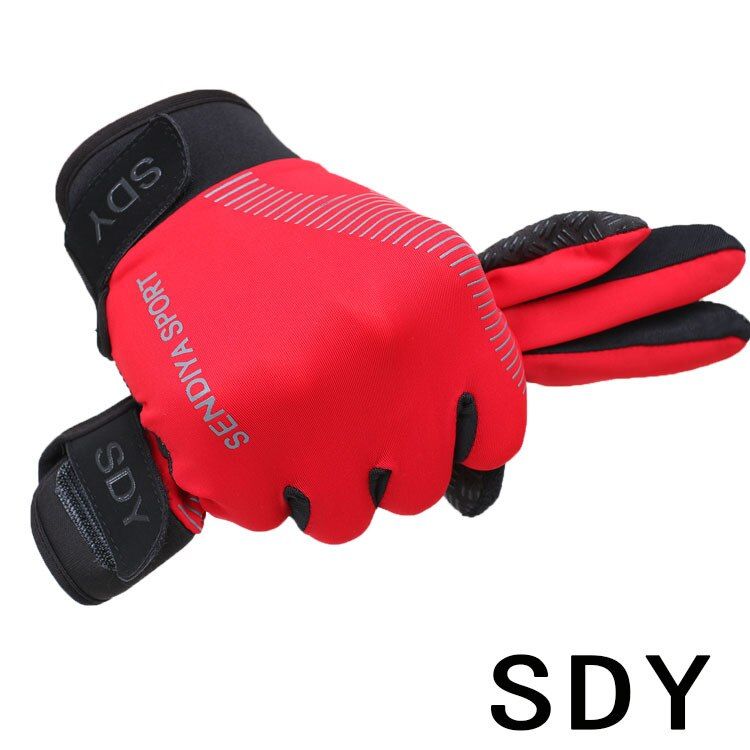 Cycling Breathable Non-Slip Touch Screen Gloves Outdoor Mountaineering Climbing Fitness Sun Proof Ultra-thin Fabric Bike Gloves