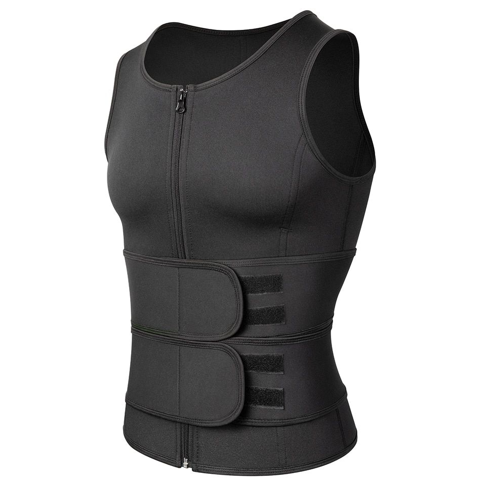 Men Body Shaper Waist Trainer UnderCorset Vest Weight Loss Sweat Sauna Suit Workout Tank Tops Shapewear Slimming Underwear