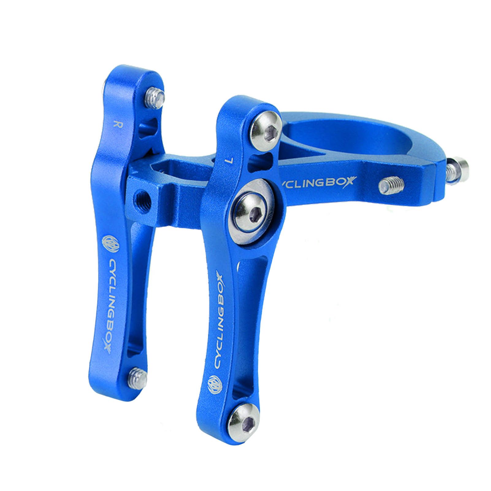 Bike Water Bottle Mount Adapter Bike Handlebar Seat Post Bottle Cage Clamp Aluminium Alloy Double Kettle Adapter Cage Easy Installation