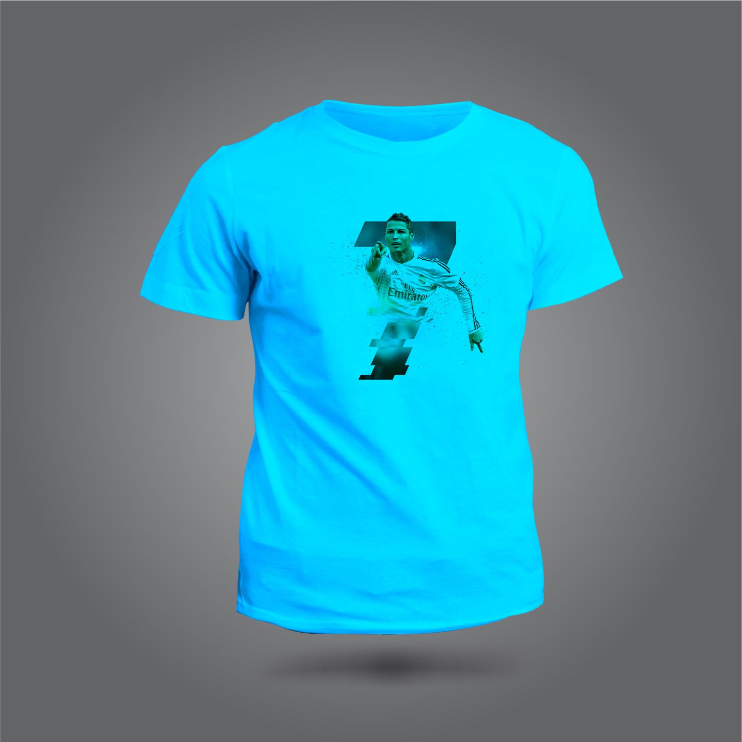 Cristiano Ronaldo 7 with Picture Design T-shirt