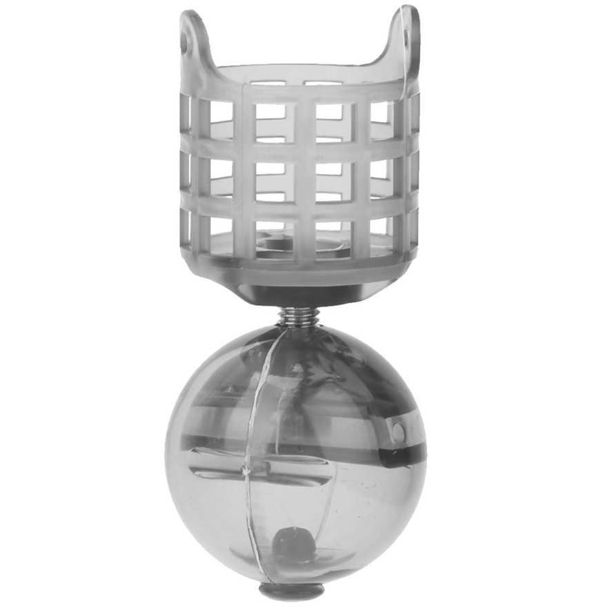 Fishing Tackle 4Pcs PE Plastic Portable Feeder Lure Bait Cage Accessories with Weight