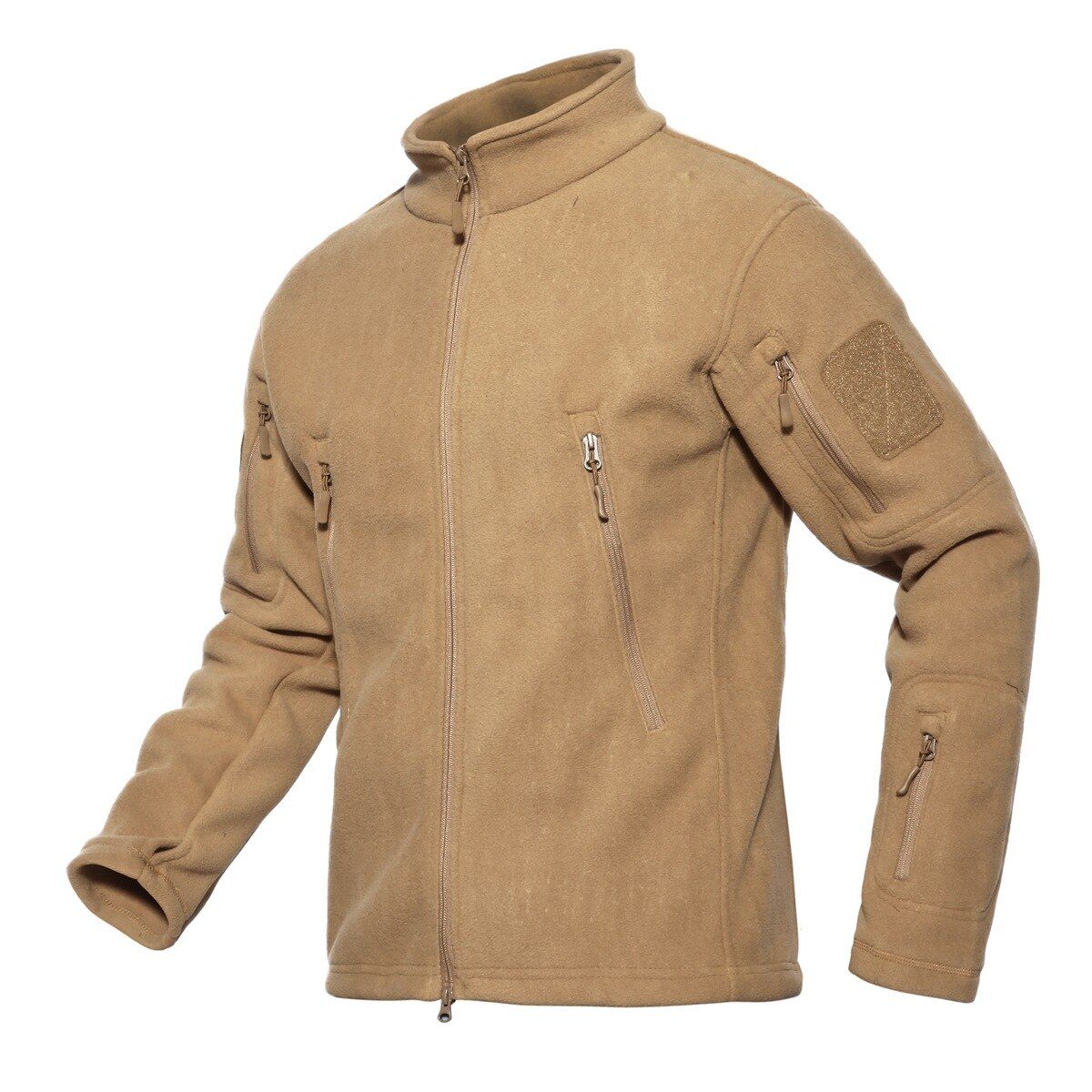Uni  Jacket Outdoor Hiking Camping  Solid Color Coat Breathable Waterproof Windproof Thermal Zipper