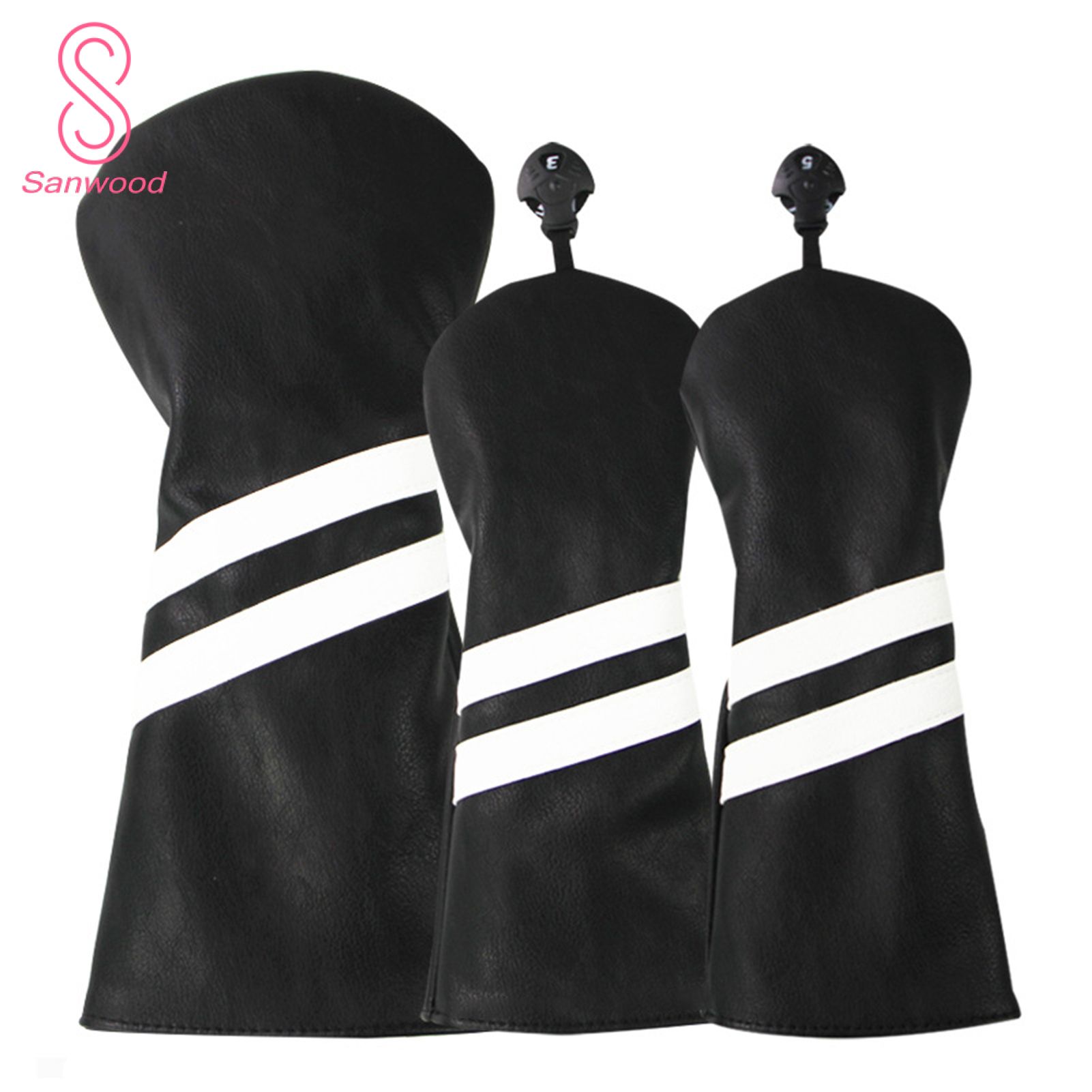 Golf Driver Covers Thicker Materials Interchangeable Golf Club Headcovers