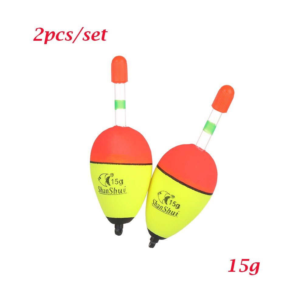 2 PCs/Set 5g/8g/10g/15g/20g/30g/40g/50g/60g/70g/80g EVA Luminous Floating Floats Sea Fishing Striking Hard Tail Belly Floats