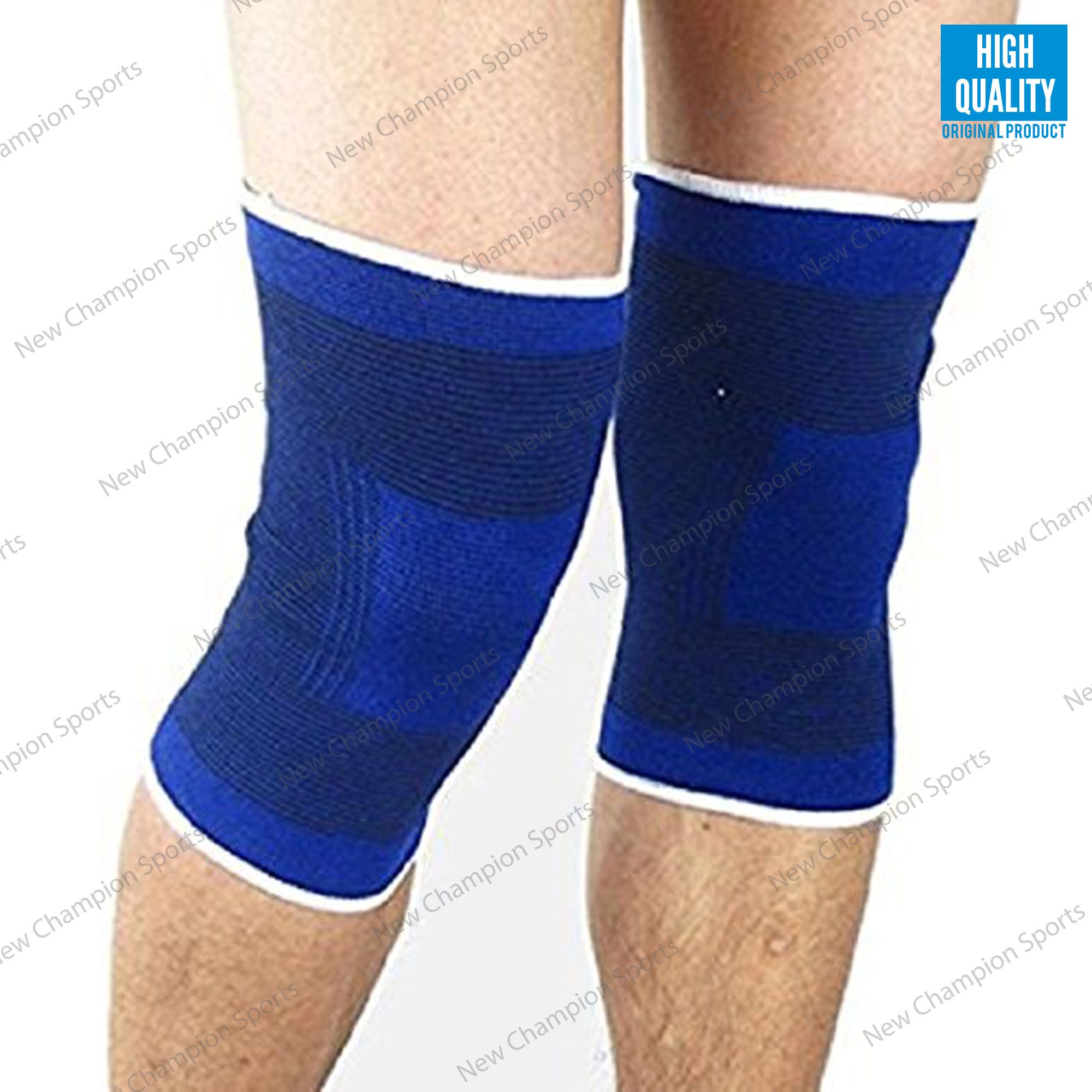 Knee Support Guard Pain Relief for Gym and Physical Activities 1 Pair Knee Support, Guard, Braces (Blue , Free size)
