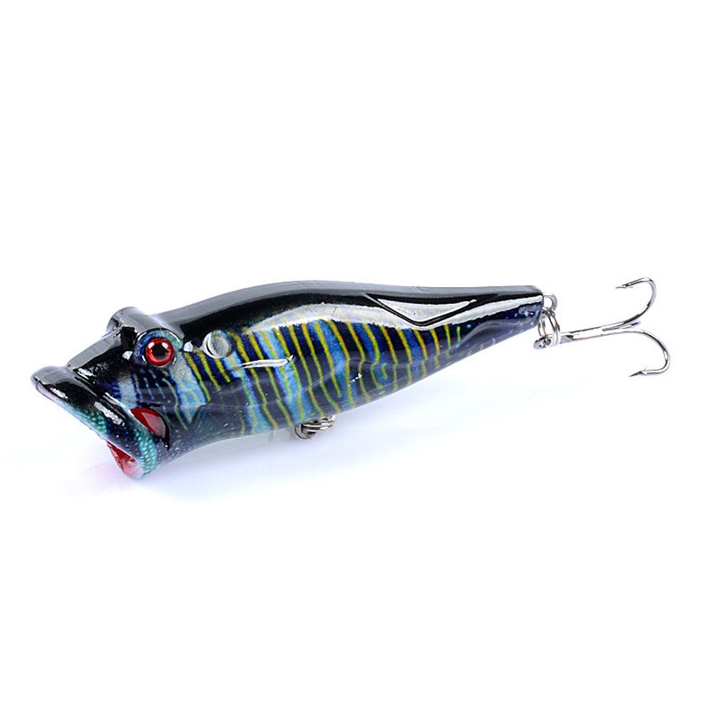 Yfashion Fishing  Lure  Bait Painted Hard Bait 8cm/12.4g op Water Popper Artifical Baits