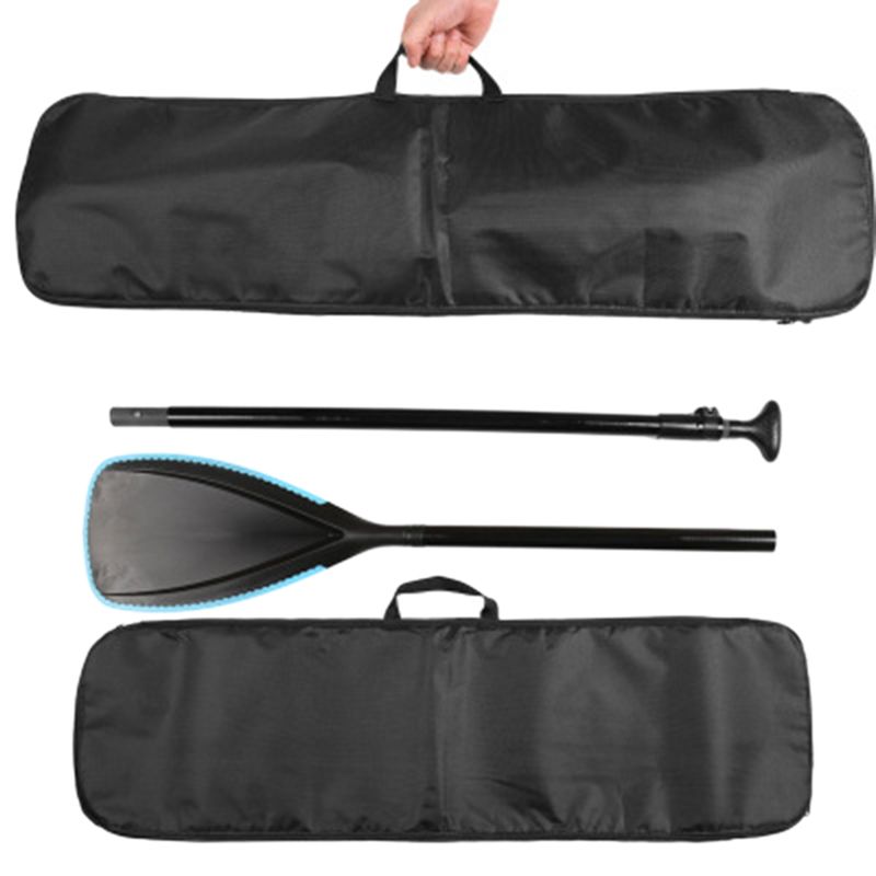 Outdoor Kayak Split Boat Paddle Bag Carbon Fiber Paddle Bag Comfortable Nylon Portable Carrying Bag Canoe Double Head Paddle Bag -black