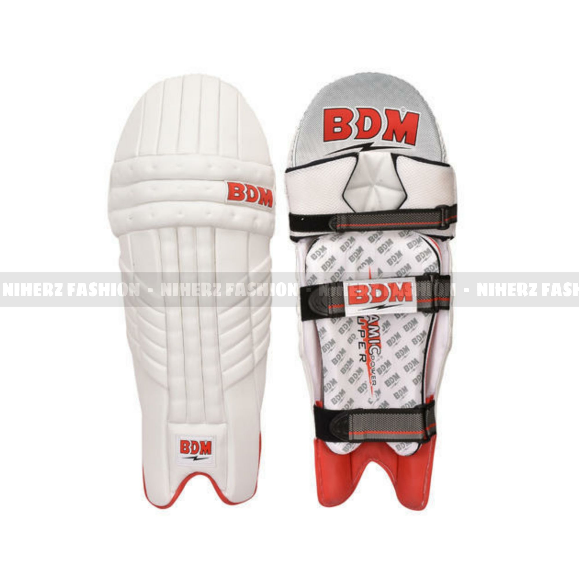 Latest Cricket Pad Premium 1 Pair Pads For Right Hand Batsman Professional Breathable White Soft Fabric Inside Sports Non-slip Pads For Cricket Sports New (Pad Cover Free)