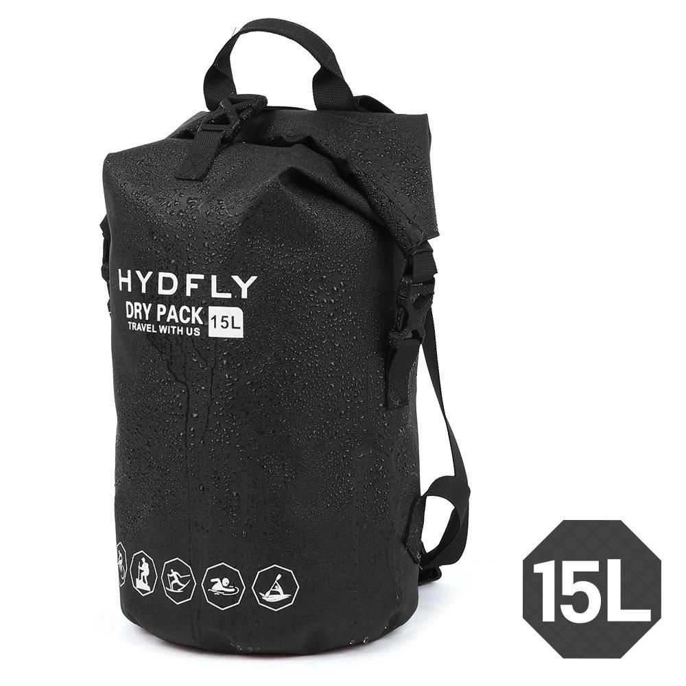 Outdoor Waterproof Dry Bag River Trekking Floating Roll-top Backpack Drifting Swimming Water Sports Dry Bag 15L