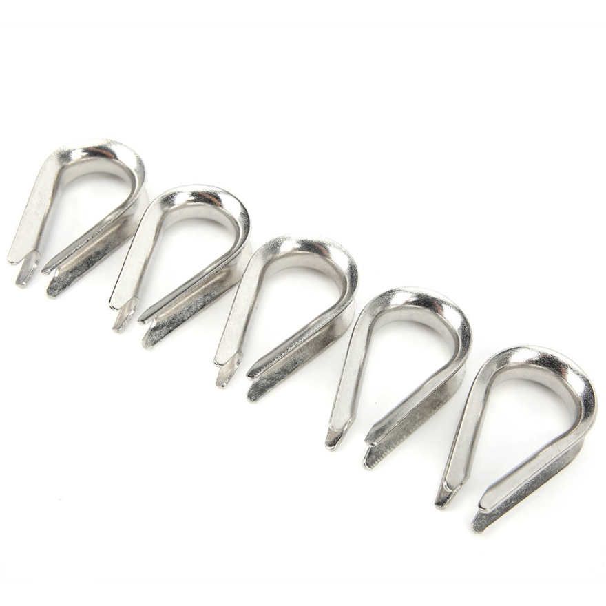 10MM Stainless Steel Marine Wire Rope Clamps Cable Protective Clips