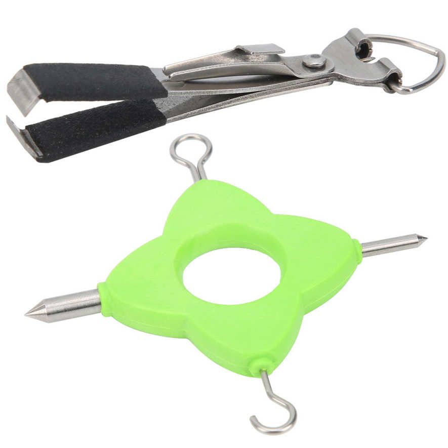 Multifunctional Fishhook Knot Puller Fishing Kotting Tool Stainless Steel Accessories