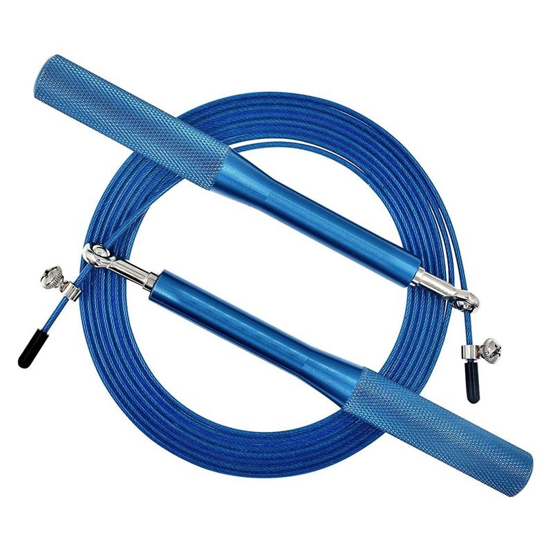 High Speed Jump Rope Swivel Dual Bearing Adjustable Anti-Slip Aluminum Handle Skipping Rope for Fitness