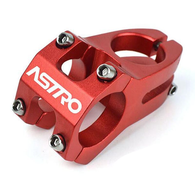 ASTRO Bicycle Stem Enduro High-Strength 45mm Lightweight 31.8mm CNC Machined Stem for XC AM Bike -Red