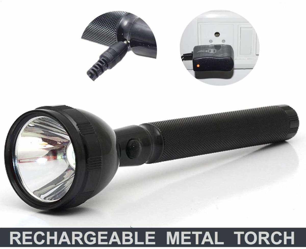 [[[[[Nice Quality]]]]8990]]2W]]LED]]Lamp Rechargeable Flash Light Torch Light Metal Body for Home, Outdoor]]]]]]RRT