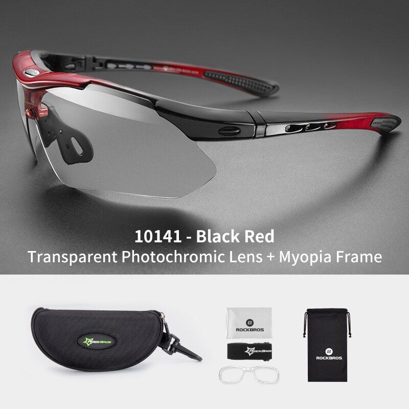 ROCKBROS Photochromic Cycling Glasses Bicycle Outdoor Sports Sunglasses Discoloration MTB Road Bike Goggles Eyewear Anti Glare