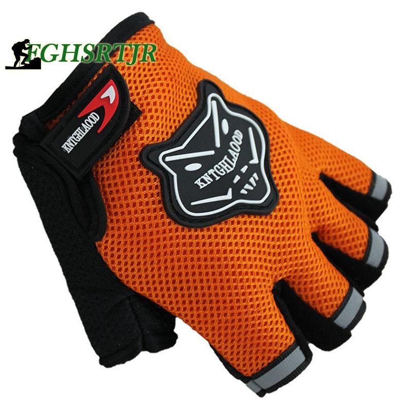 Children Kids Bike Gloves Half Finger Breathable Anti-slip For Sports Riding Cycling