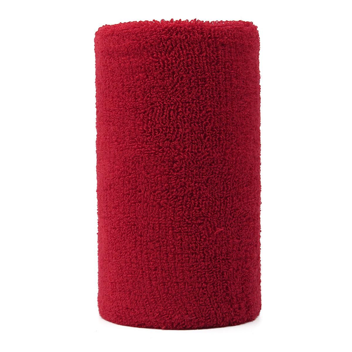 AOLIKES Towel Sweat-absorbent Wristband for Sports Tennis Basketball Badminton Wrist Support Yoga Sweatbands - Rose (Rose)