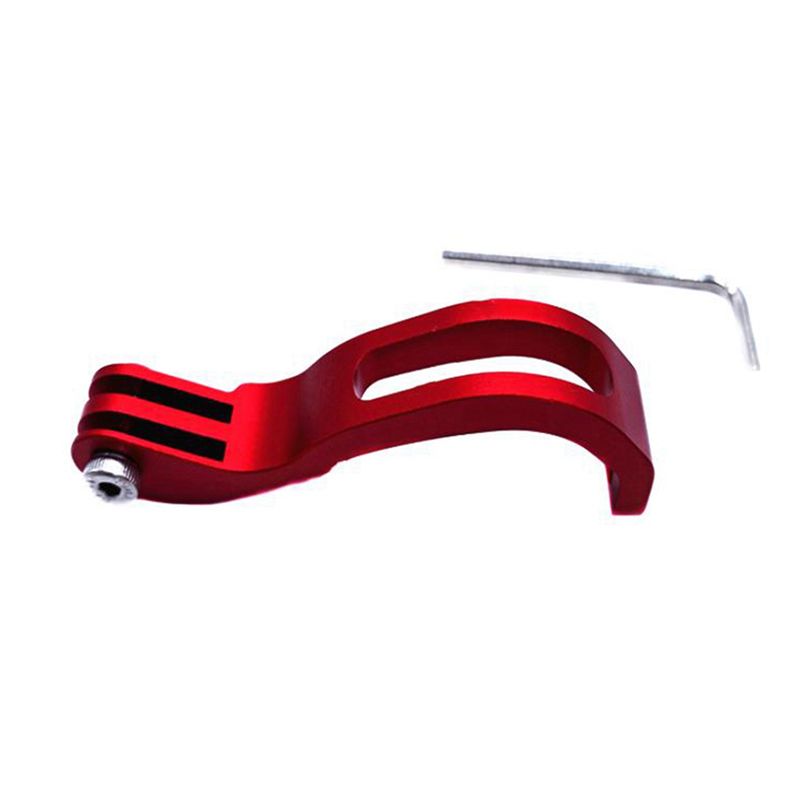 2Set Mount Light Holder Bracket for Brompton Folding Bicycle Road Bike Front Fork Handlebar,Golden & Red