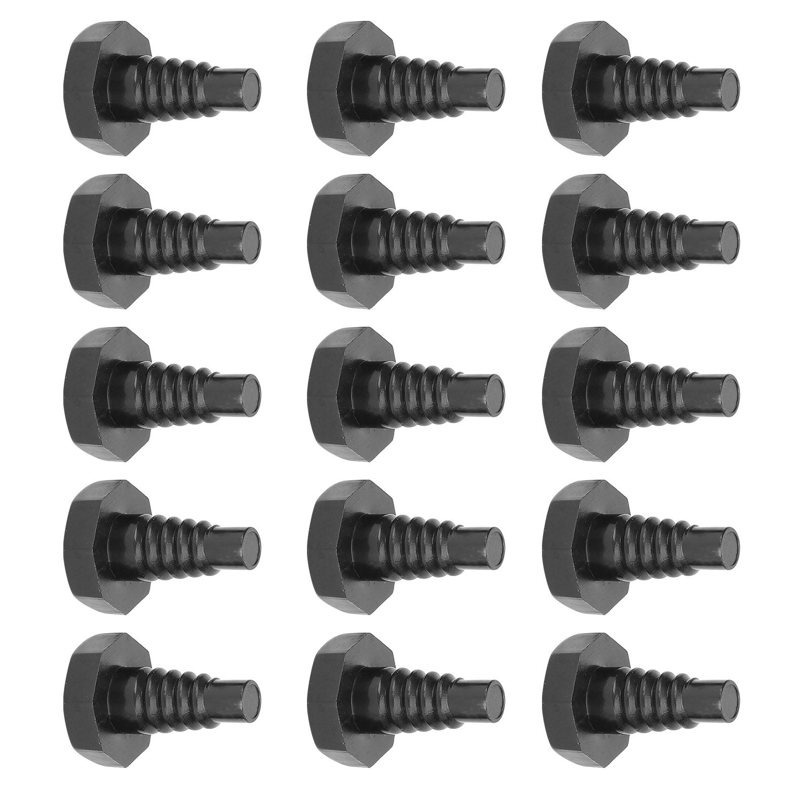 Billiard Tail Cover 15pcs Snooker Pool Cue Bottom Set Plug Protective Cap Anti‑Collision Accessory