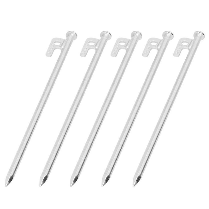 5PCS Tent Peg Lengthen Bold Canopy Steel Nail For Outdoor Sandbeach Camping HT