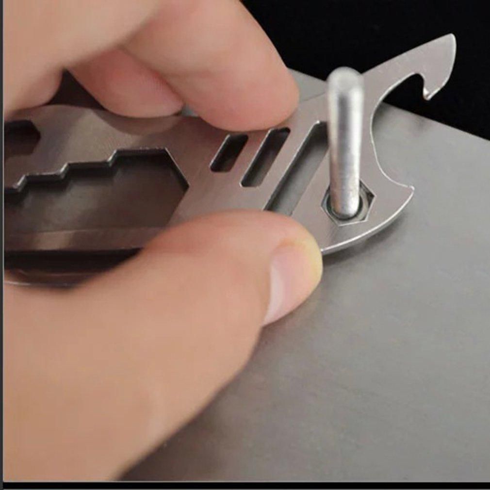 Stainless Steel Hanging Buckle Wrench Bottle Opener Snap Clip for Outdoor